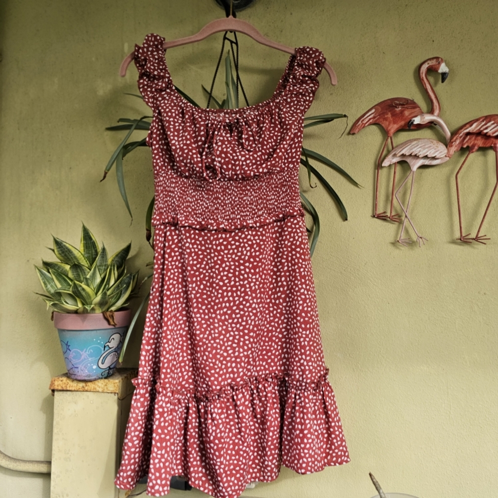 Summer Ruffle Sleeve Sweetheart neckline Dress